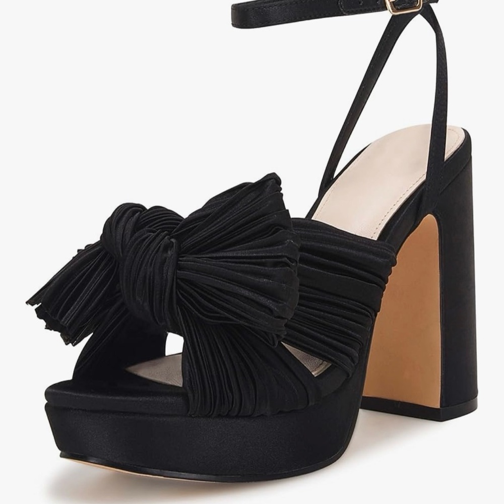 Elegant Black Women's Block Heels